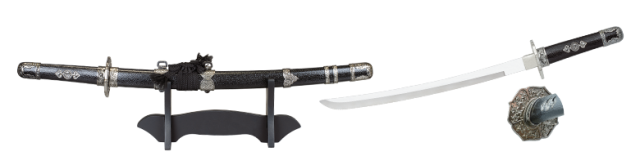 Katana ornamentación Tole 10  c/peana