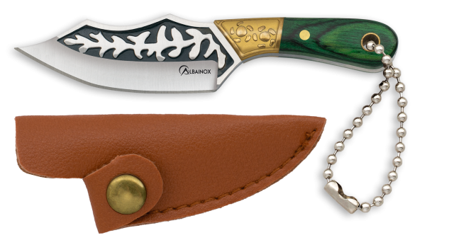cuchillo Albainox mini. con funda.h 5 cm