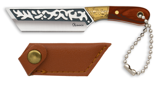 cuchillo Albainox mini. con funda.h 5.2