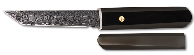 Cuchillo damasco envejecido tanto.