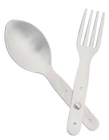 Tenedor / cuchara plegable Albainox. 11.
