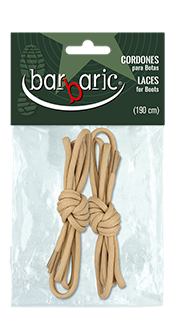 Set cordones TAN barbaric force. 190 cm