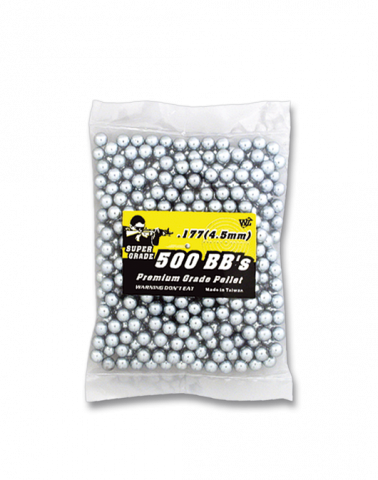 Bolsa 500 Bolas acero inox. 4.5 mm