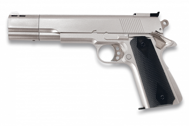 Pistola.GAS. Blanca. 6 mm.HFC