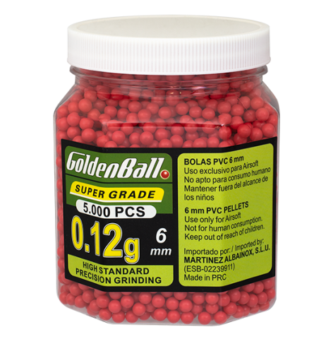 Tarro GOLDENBALL 5000 bolas 0.12 g