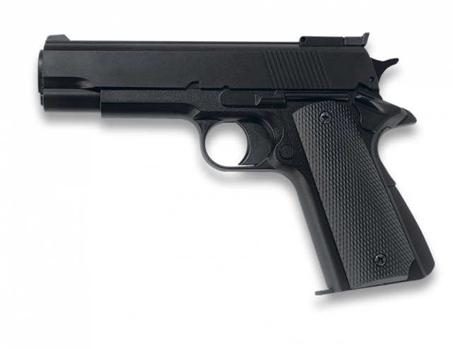 Pistola.GAS. Negra. 6 mm.HFC