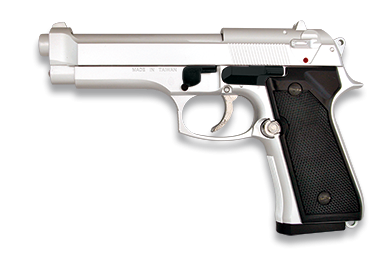 Pistola AIRSOFT. Pesada. Blanca. HFC