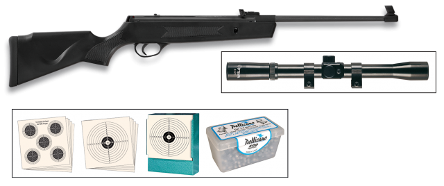 Kit carabina aire compr. JUNIOR Cal 5.5