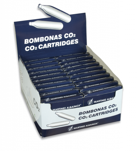 display de 100 cargas de Co2