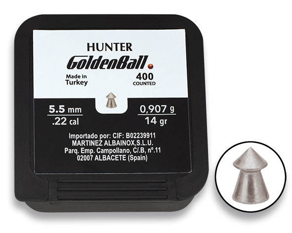 balines de plomo GoldenBall Hunter 5.5