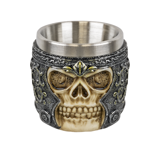 Vaso decoración calavera 6 cm