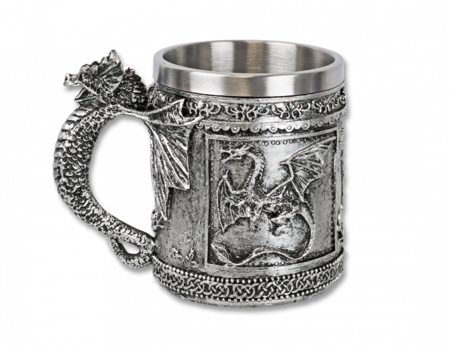 taza decoración Dragón 12 cm