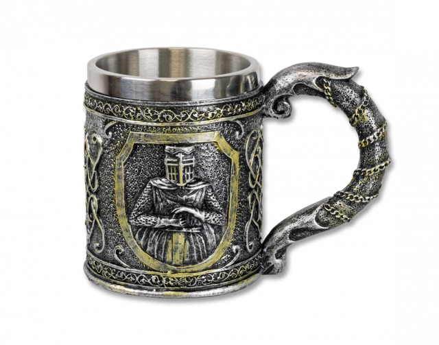 Taza decoración Templarios 12 cm