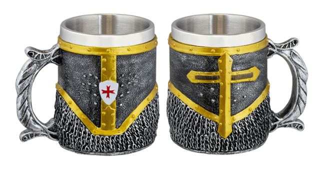 taza resina Templaria Cota de Malla
