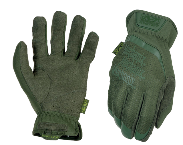 Guante Mechanix Fast Fit Verde Ta.M