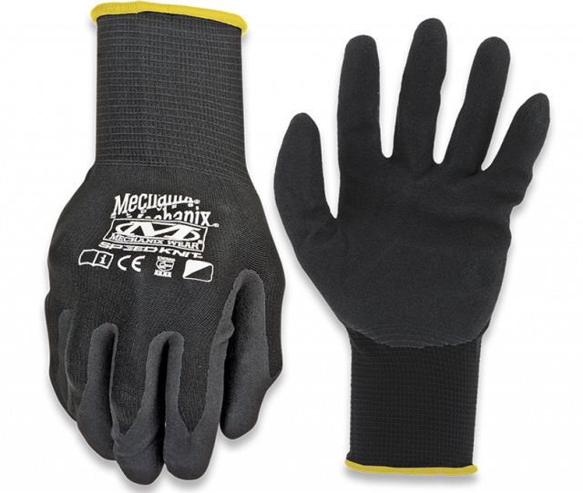 Guantes Mechanix Knit Nitrile Negro LG/X