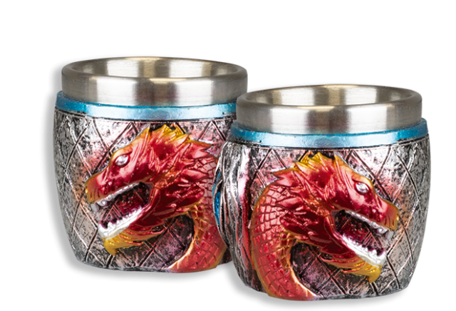 vaso chupito dragones