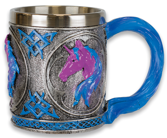 Taza resina fantasia unicornio