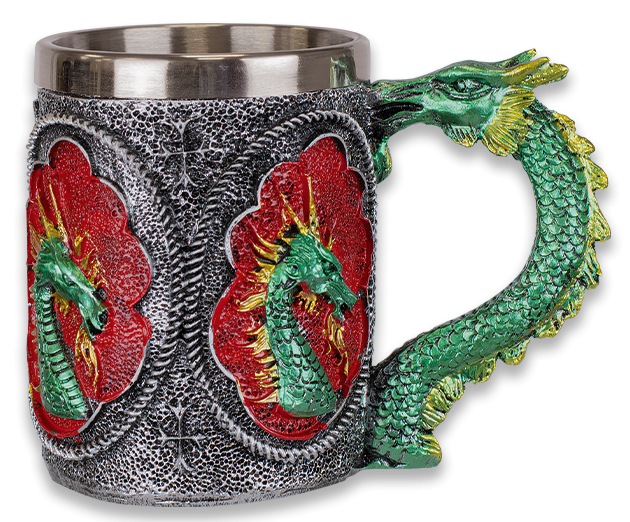 Taza dragon verde