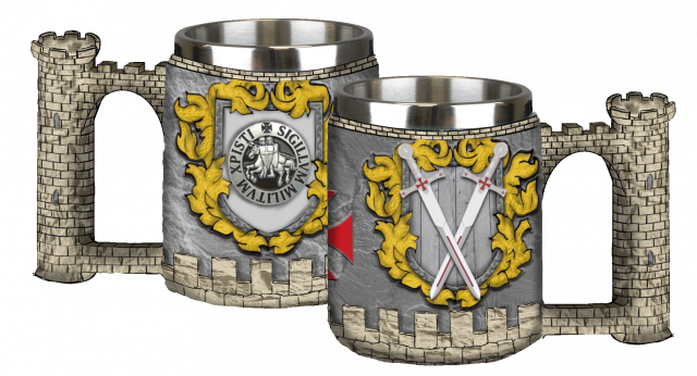 taza resina Castillo templario.
