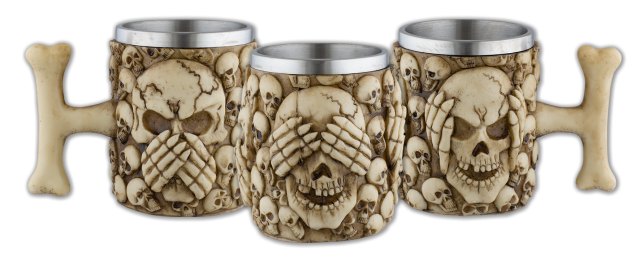 taza resina Tole10 3 calaveras