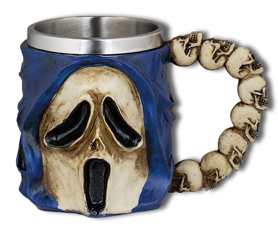 Taza ornamentacion resina calavera