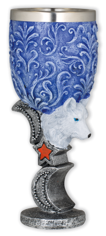 copa resina ornamento Lobo Blanco Tole10