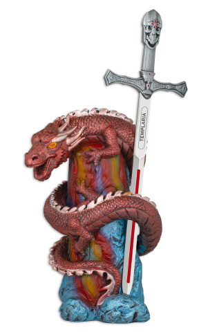 Expositor Dragón Rojo de Resina para esp