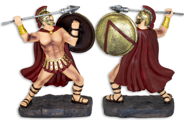 Figura guerrero Griego Tole10. H. 12 cm