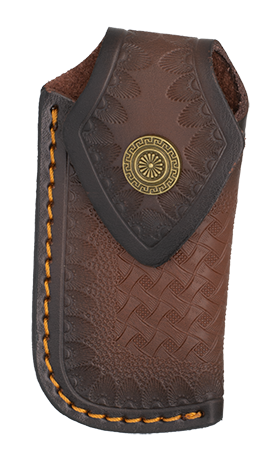 Funda de Piel Marrón para Navajas 12 cm