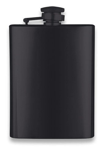 Petaca Inox Negra 8 OZ ALBAINOX