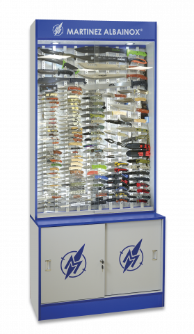 Vitrina Albainox "EVO" con luz y cierre